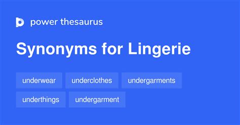 lingerie synonyms